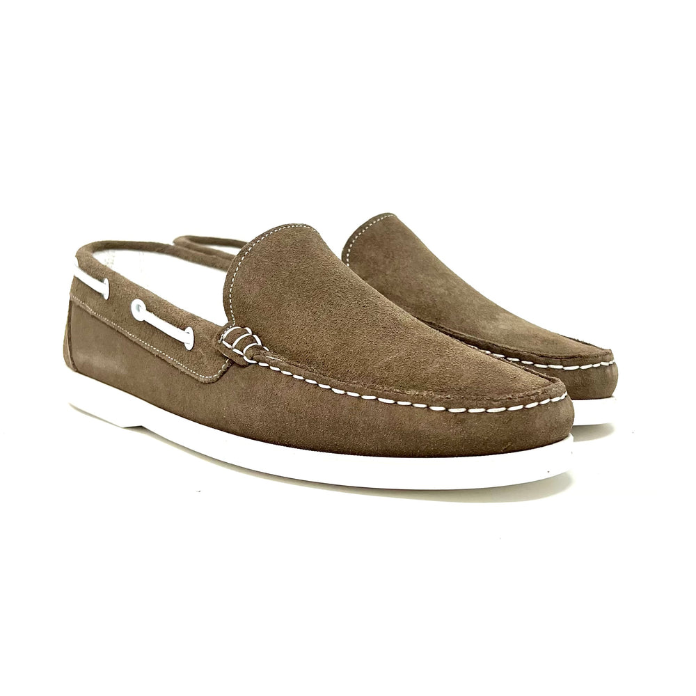 Taupe Suede Vela Loafers