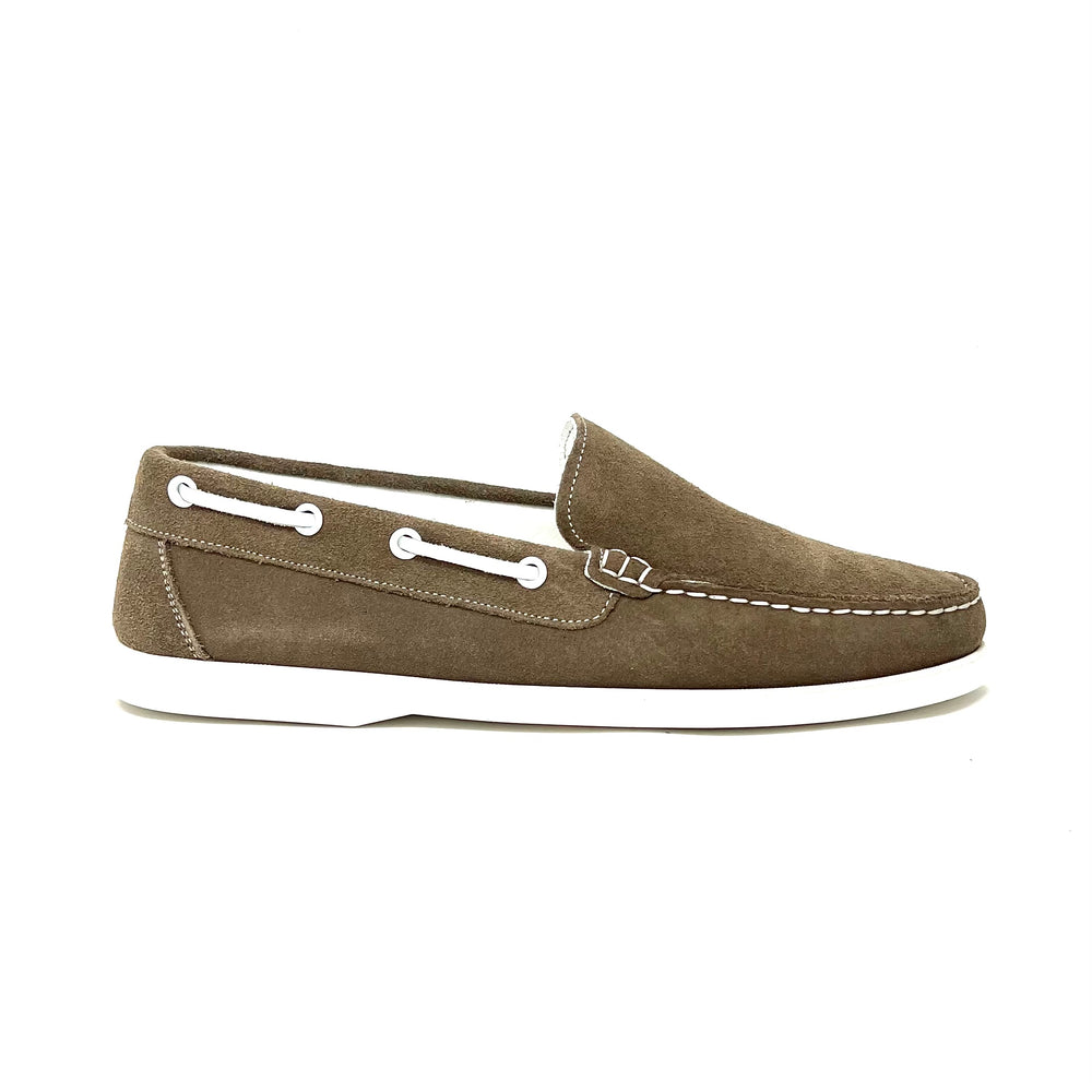 Taupe Suede Vela Loafers