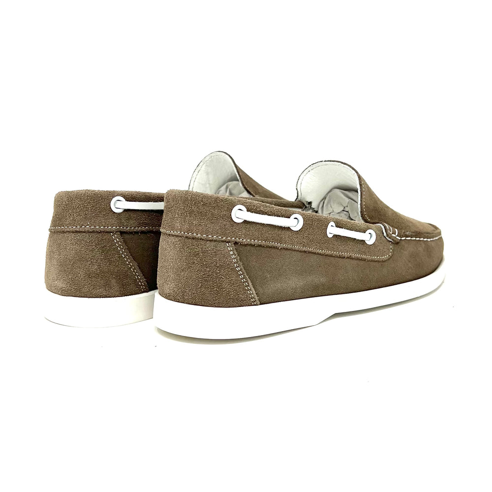 Taupe Suede Vela Loafers