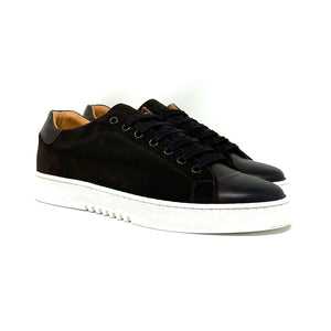 Dark brown Suede Leather Sneakers L1