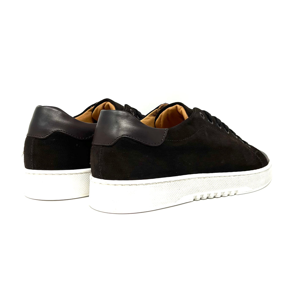 Dark brown Suede Leather Sneakers L1