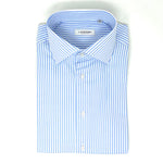 Light Blue Striped Cotton Shirt