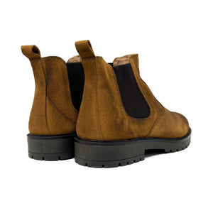 Brushed cuoio suede Boots