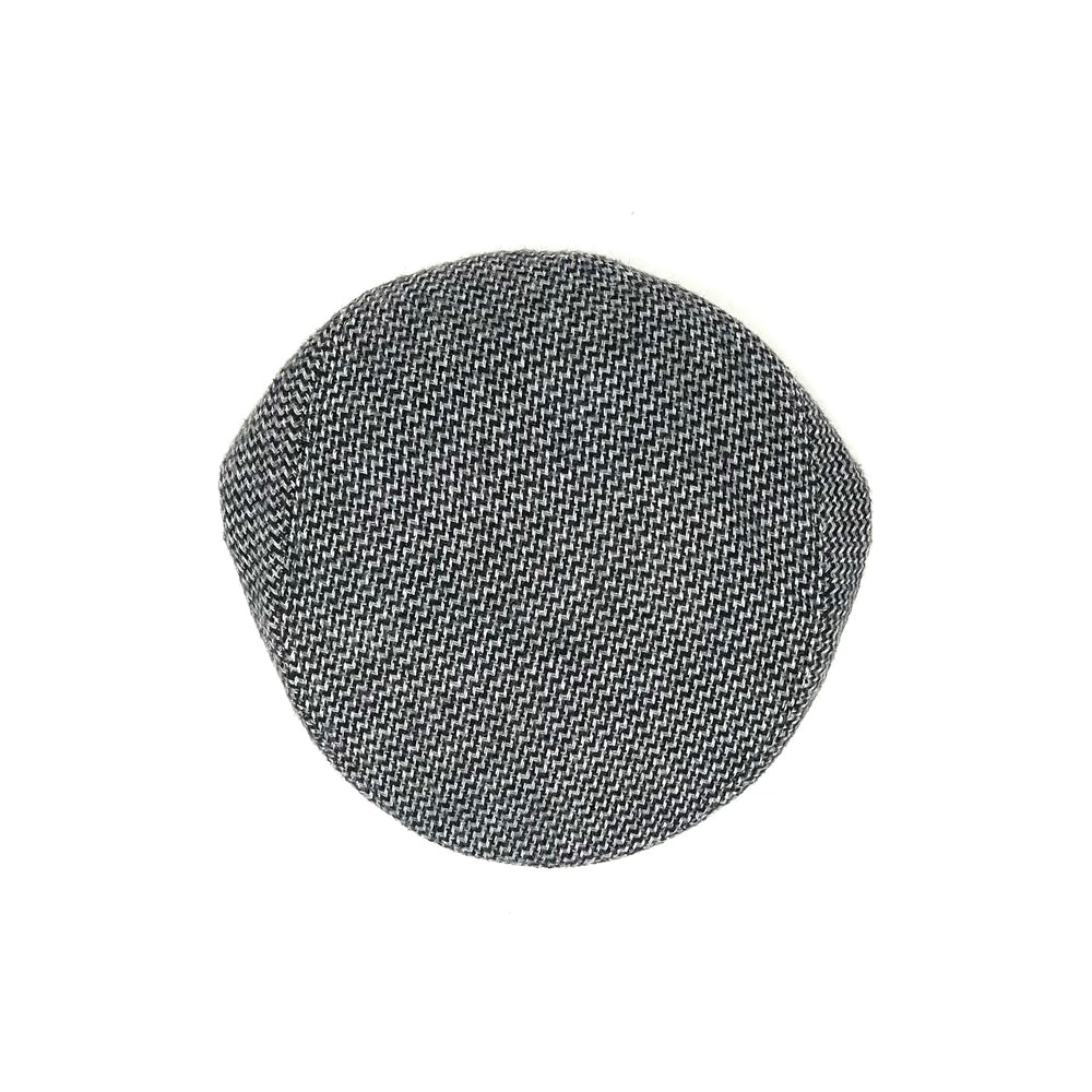 Grey Wool Flat Cap