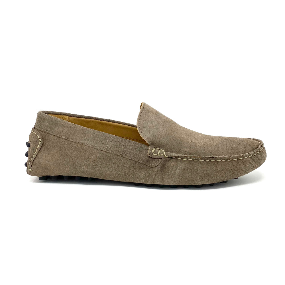 Taupe Suede Loafers