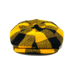 Yellow Wool Flat Cap