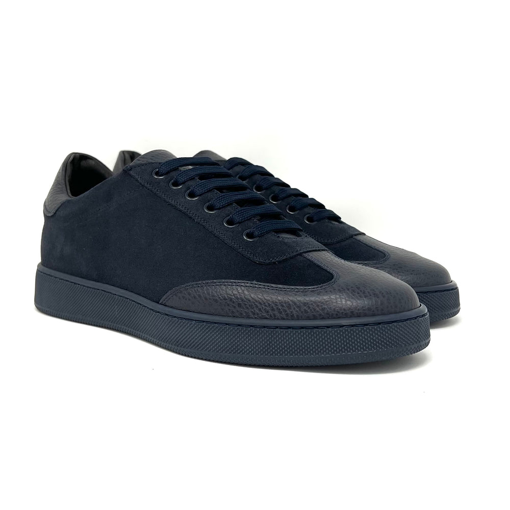 Dark Blue Leather Sneakers L2