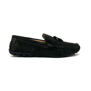 Dark Grey Suede Loafers