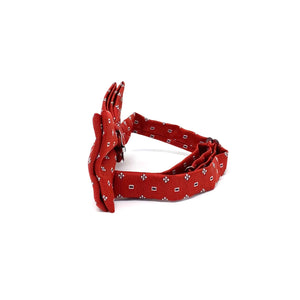 Red Patterned Bow tie