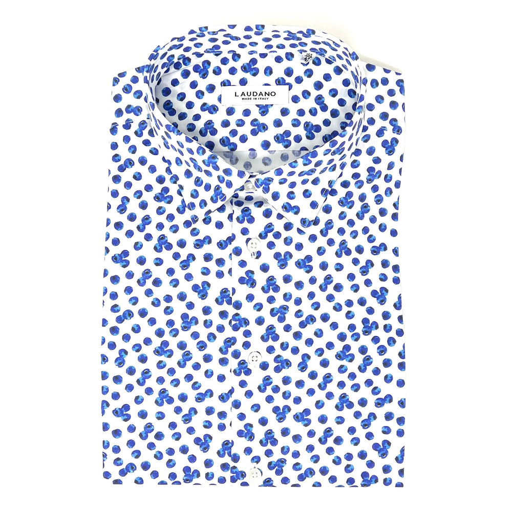 Blueberries Printed Cotton Shirt