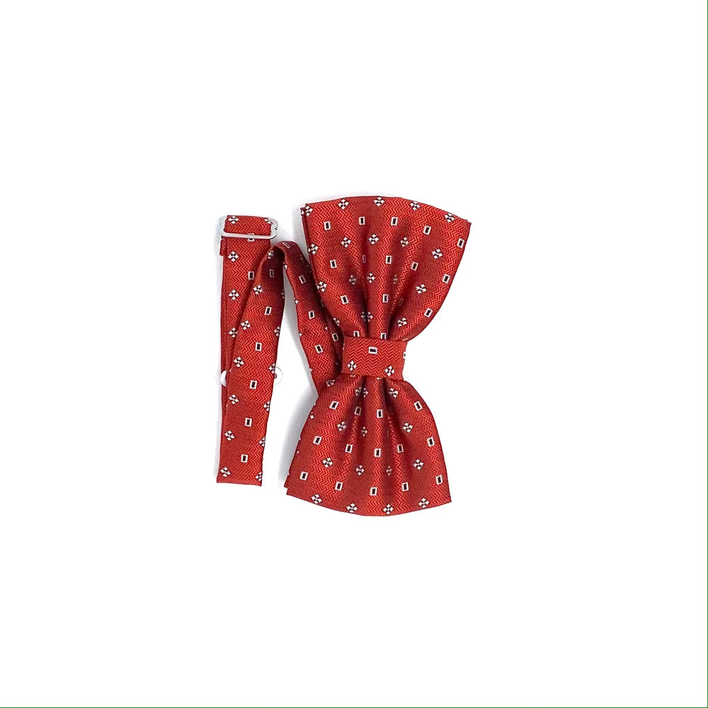 Red Patterned Bow tie