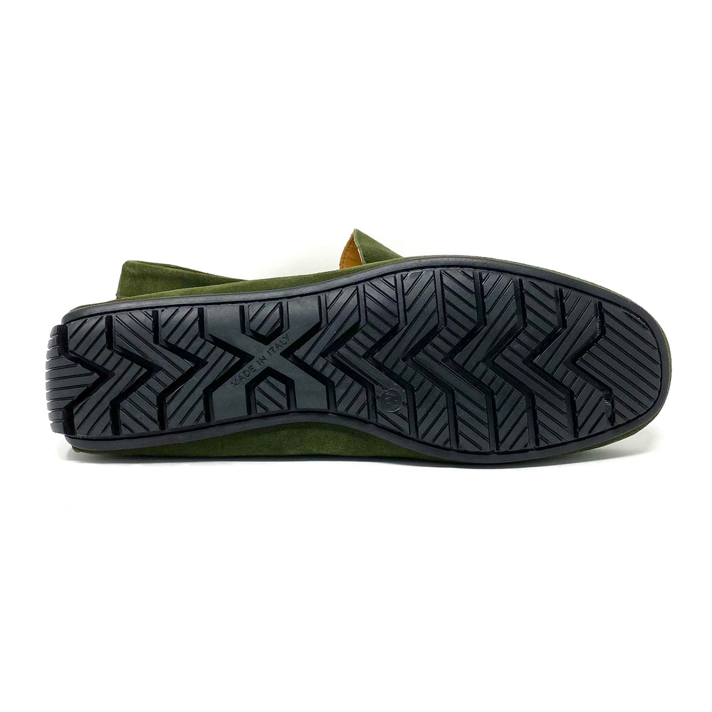 Green Suede Loafers