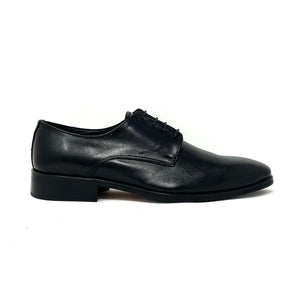 Black Leather Derby Shoes