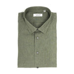 Olive Green Linen Shirt