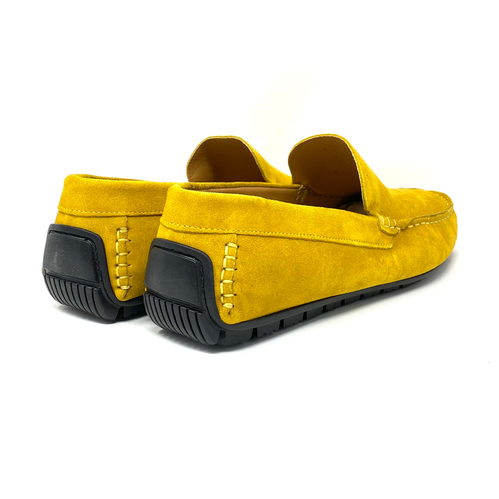 Yellow Suede Loafers