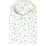 Feather Printed Linen Shirt