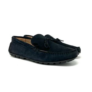 Dark Blue Suede Loafers