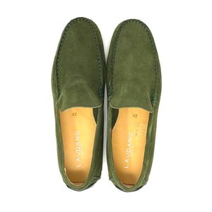 Green Suede Loafers