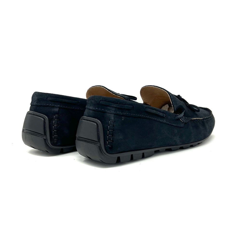 Dark Blue Suede Loafers