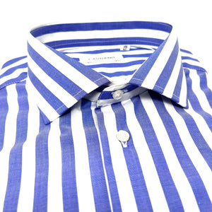 Blue Striped Cotton Shirt