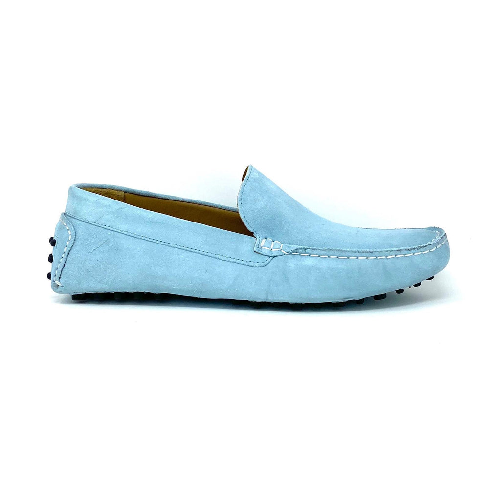 Light Blue Suede Loafers