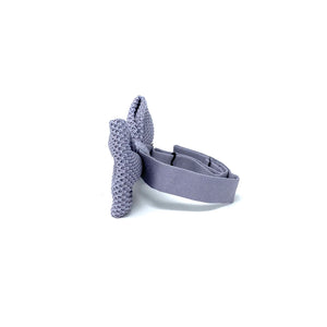 Light Grey Knitted Bow tie