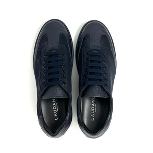 Dark Blue Leather Sneakers L2