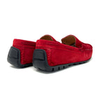 Red Suede Loafers