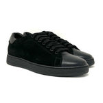 Black Suede Leather Sneakers L1