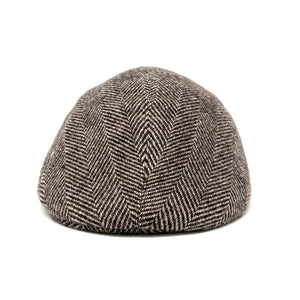 Brown Duckbill Wool Flat Cap