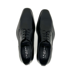 Black Leather Derby Shoes