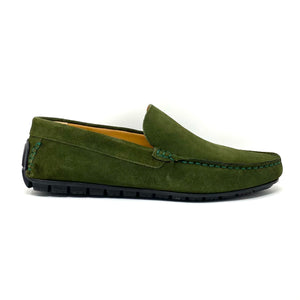 Green Suede Loafers