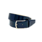 3.5 cm Blue Leather Belt