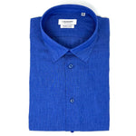 Cobalt Blue Linen Shirt