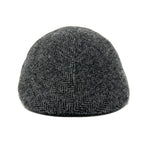 Grey Duckbill Wool Flat Cap