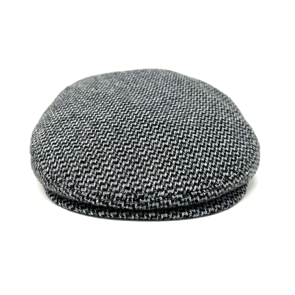 Grey Wool Flat Cap