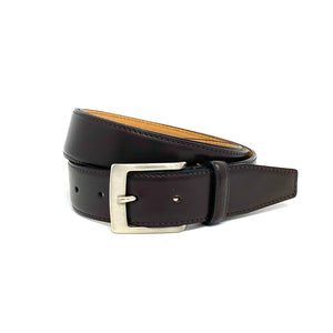 3.5 cm Dark Brown Leather Belt