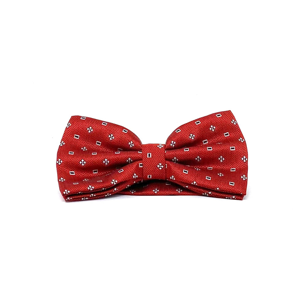 Red Patterned Bow tie