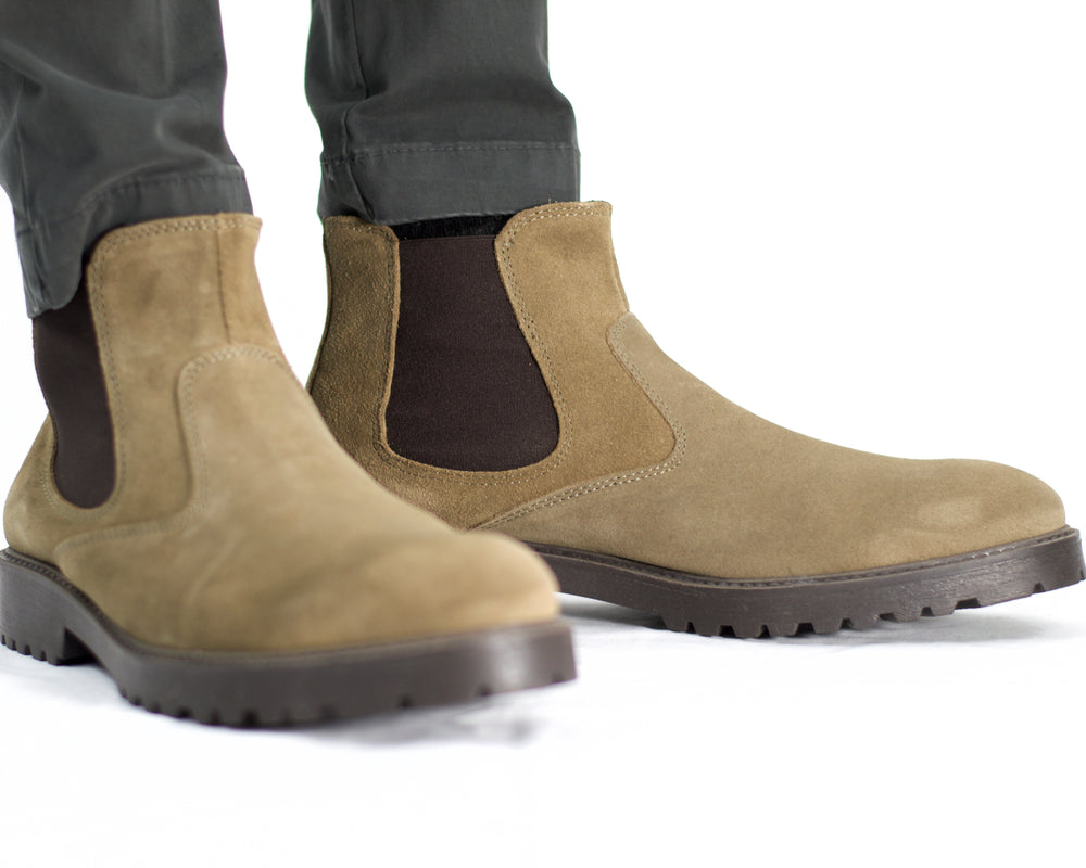 Taupe Suede Boots