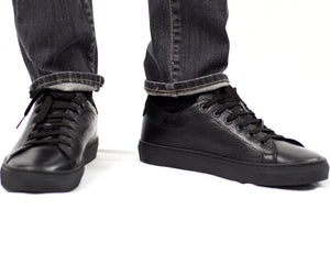 Black Leather Sneakers L1