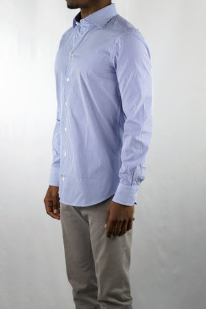 Blue Striped Cotton Shirt