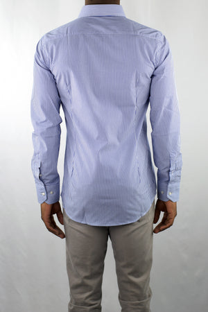 Blue Striped Cotton Shirt