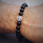 Black Stone Beaded Bracelet