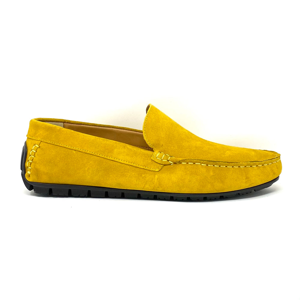 Yellow Suede Loafers