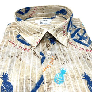 St. Tropez Printed Linen Shirt