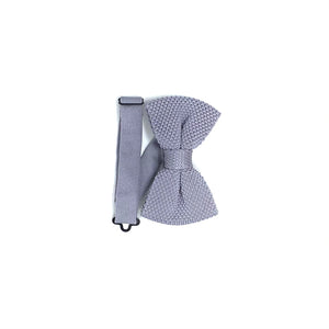 Light Grey Knitted Bow tie