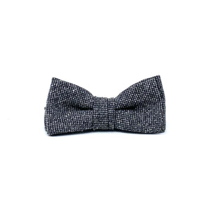 Back and White Wool Bow tie