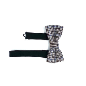 Black & White Checkered Bow Tie