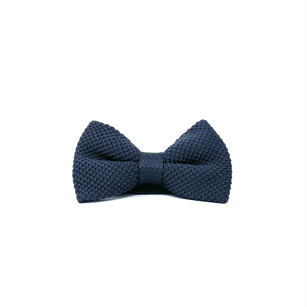 Dark Grey Knitted Bow tie