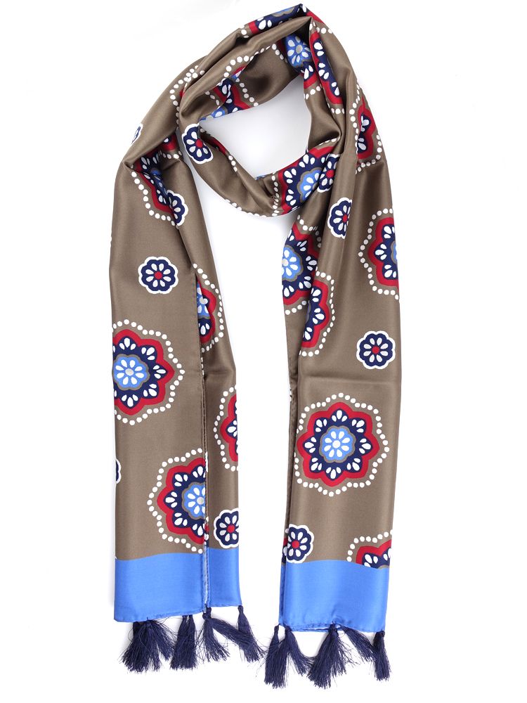 Printed Silk-Twill Scarf